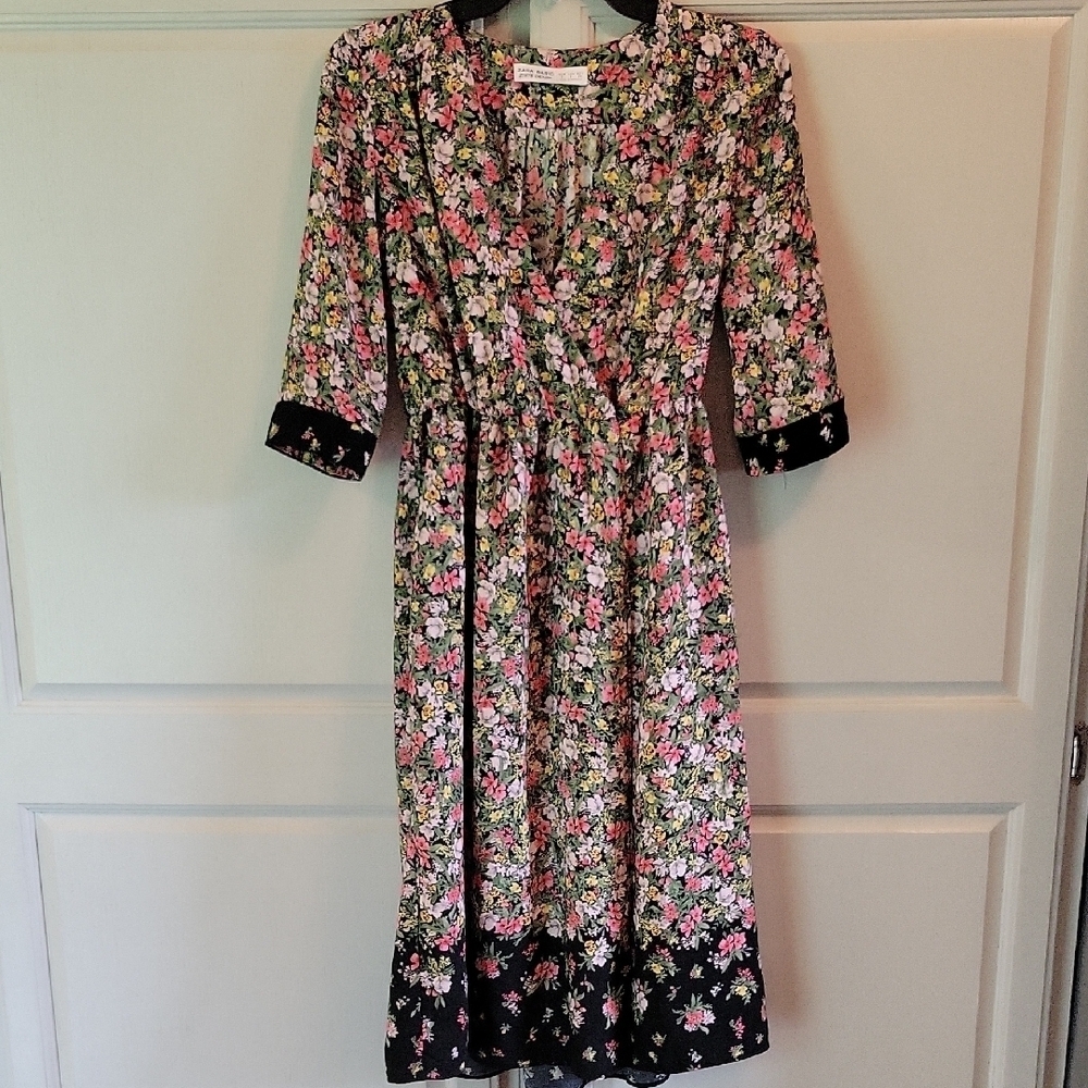Zara Crossed Floral Wrap Dress